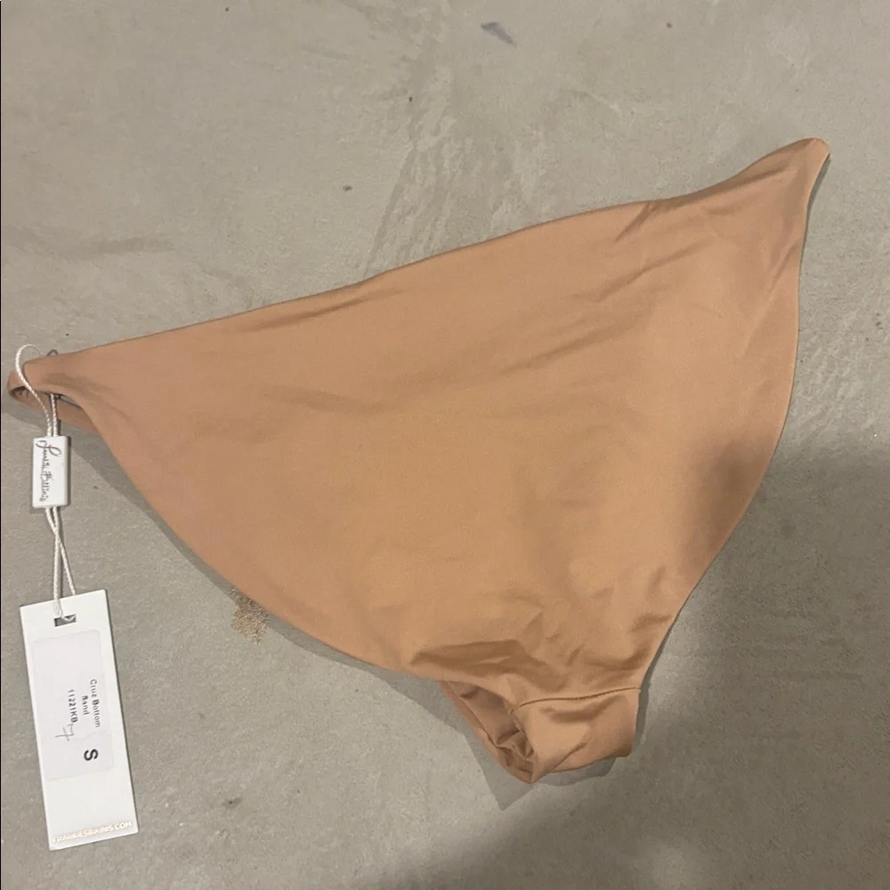 Frankie's Bikinis Cruz Bottom in Sand Size Small NWT
